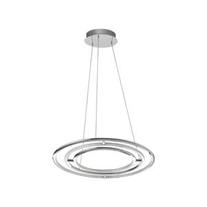 Nova Luce LED Pendelleuchte Livorno in Chrom 3x 18,3W 3900lm