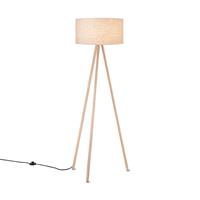 Home sweet home vloerlamp Legs wood - kap linnen