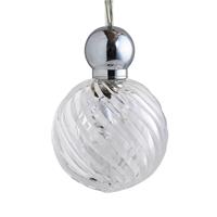 EBB & FLOW Uva M hanglamp, zilver, helder, swirl