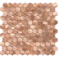 Dune Ceramics Mozaiek Tegels Dune Reflections Hexagon 29x30.5 cm Koper 
