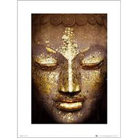 Gbeye Buddha Gold Kunstdruk 40x50cm