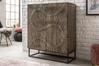 Invicta Interior Kast Scorpion Grijs 100cm Massief Acacia Hout - 41571