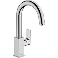 Vernis Shape chrom, Einhebel-Waschtischmischer mit Schwenkauslauf und Zugstangen-Ablaufgarnitur 71564000 - Hansgrohe