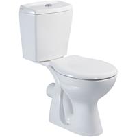 EGE Stand-WC mit Spülkasten Softclose WC-Sitz Deckel Toilette WC Waagerecht Wand