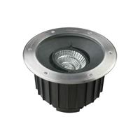 LEDKIA Leds-C4 Gea - Außen LED Uplight Einbau Edelstahl poliert 1-10V Dimmen 30cm 3820lm 2700K IP67