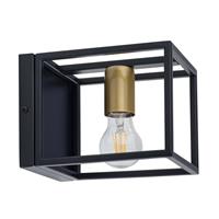 Euluna Wandlamp Aramis, 1-lamp, zwart/goud