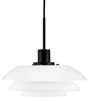 Dyberg Larsen hanglamp Pendant 31 cm E27 glas 25W wit/zwart