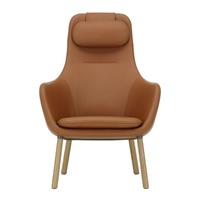 Vitra HAL Loungestoel - Premium Leather Cognac