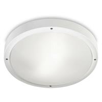 LEDS-C4 LIGHTING LEDS C4 Basic Technoploymer Ø300mm Outdoor LED Simple Flush Weiß, Opal IP65 14.5W 3000K