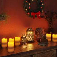 Bonnevie - 24 Stk. LED-Kerzen mit Fernbedienung, Dekoration für Weihnachten Warmweiß vidaXL