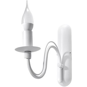 SOLLUX LIGHTING Sollux MINERWA - 1 Light Candle Candle Wandleuchte Weiß, E14