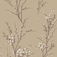 Laura Ashley Pussy Willow Natural Vliestapete - 10mx52cm