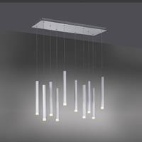 Leuchten Direkt LED-Pendelleuchte Bruno, 10-flammig, aluminium