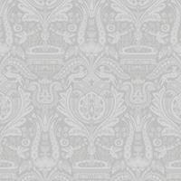 Laura Ashley - Vliesbehang - Heraldic Damask Slate Grey - 10mx52cm
