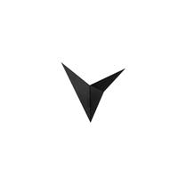 Opviq Wandlamp Bird 3201, driehoekig ontworpen, zwart