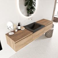 Mondiaz Bukla badmeubel 180 washed oak en urban