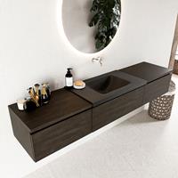 Mondiaz Bukla badmeubel 200 dark brown en urban