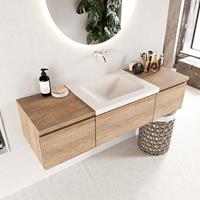 Mondiaz Bukla badmeubel 140 washed oak en talc