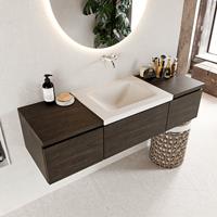 Mondiaz Bukla badmeubel 140 dark brown en talc