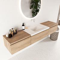 Mondiaz Bukla badmeubel 200 washed oak en talc