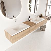 Mondiaz Bukla badmeubel links 240 washed oak en talc