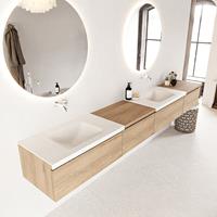 Mondiaz Bukla badmeubel links 280 washed oak en talc