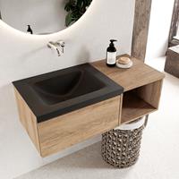 Mondiaz Bukla badmeubel links 1 lade 100 washed oak en urban