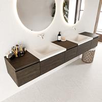 Mondiaz Bukla badmeubel 240 dark brown en talc