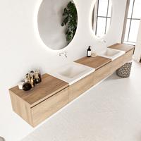 Mondiaz Bukla badmeubel 300 washed oak en talc