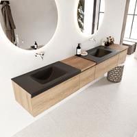 Mondiaz Bukla badmeubel links 240 washed oak en urban