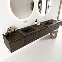 Mondiaz Bukla badmeubel 240 dark brown en urban