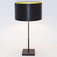 HollÃnder Tafellamp bamboe, bruin-zwart goud