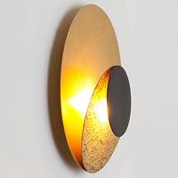 J. Holländer LED-Wandleuchte La Bocca, gold-schwarz