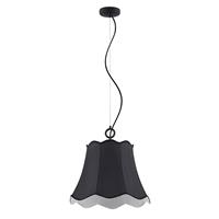Lucande Binta hanglamp, 1-lamp, zwart