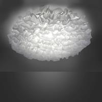 Leuchten Direkt LED-textiel-plafondlamp Xenia, dimbaar, Ã 75cm
