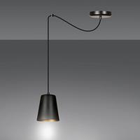 Euluna Hanglamp Link, 1-lamp, zwart