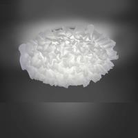 Leuchten Direkt LED-Textil-Deckenlampe Xenia, dimmbar, Ø 50cm