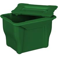 RELAXDAYS Biomülleimer Küche, 5 L, kleiner Mülleimer mit Deckel, zum Einhängen, Kunststoff, Abfalleimer Biomüll, grün