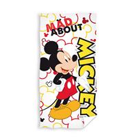 Merkloos Disney Mickey Mouse Strandlaken Mad About - 70 X 140 Cm - Katoen