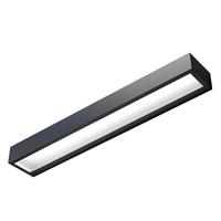 Euluna LED wandlamp Mera, breedte 40cm, zwart, 4000K