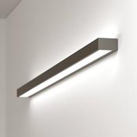 Euluna LED wandlamp Mera, breedte 120cm, zwart, 3000K