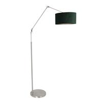Steinhauer LIGHTING LED Leselampe, Gelenkleuchte Stehleuchte Wohnzimmerlampe verstellbar Stahl Textil grün E27