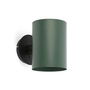 Faro Guadalupe - wandverlichting - 17 x 23,5 x 23 cm - zwart en groen