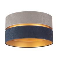 Euluna Plafondlamp Duo, marineblauw/grijs/goud, Ã60cm