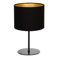 Euluna Tafellamp Roller, zwart/goud, hoogte 30 cm