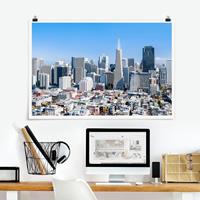 Klebefieber Poster San Francisco Skyline