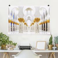 Klebefieber Poster Moschee in Gold