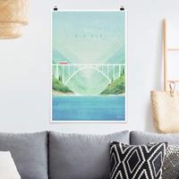 Klebefieber Poster Reiseposter - Big Sur