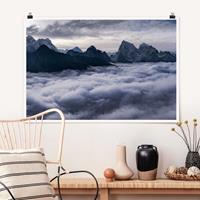 Klebefieber Poster Wolkenmeer im Himalaya
