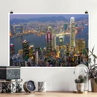 Klebefieber Poster Hongkong Skyline